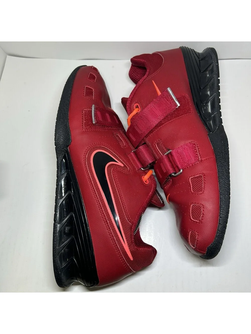 Nike Romaleos 2 Weight Lifting Red Black - Size 11.5 - (476927-606)